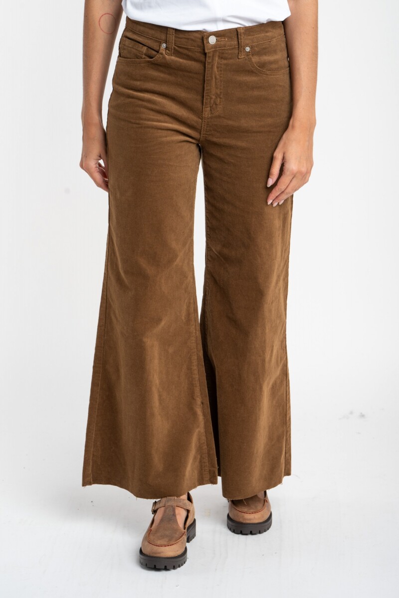 Jean Flared Wide Leg Chocolate