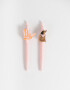 Lapices y Lapiceras Animalito Set De Lapiceras Con Toppers - Rosa Claro