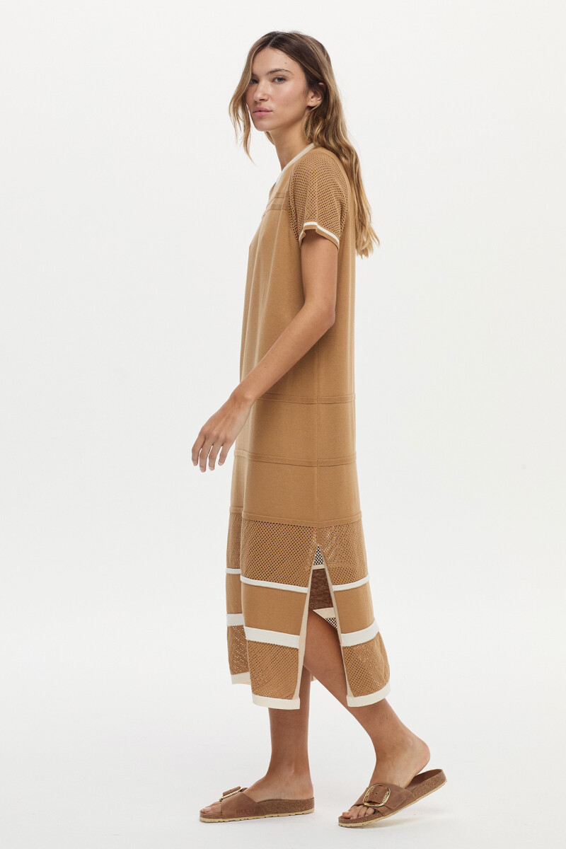 Vestido Loren Camel