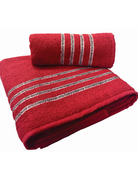 Juego de 2 toallas de baño Jacq Premium - Cereza Juego de 2 toallas de baño Jacq Premium - Cereza