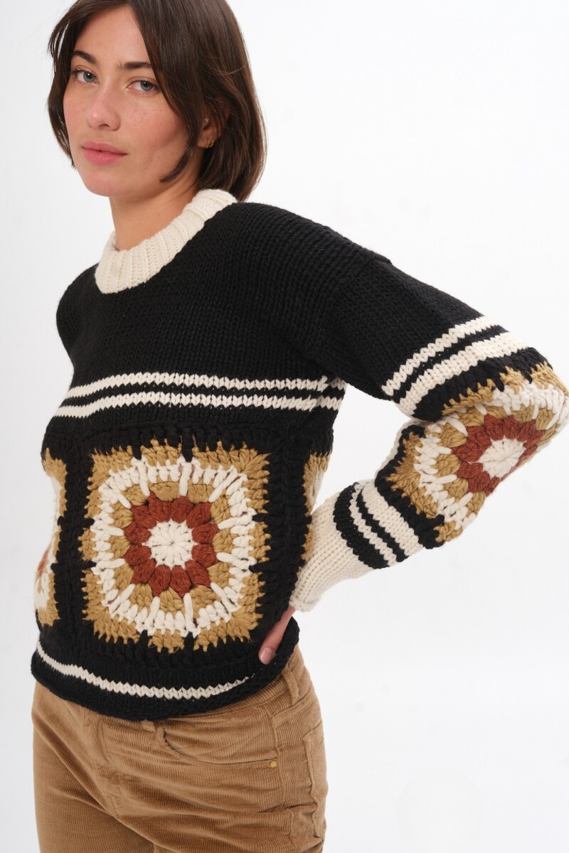 Sweater Cañada Negro Patch