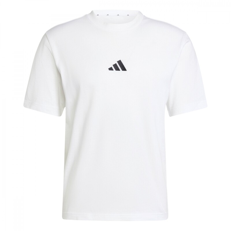 Remera Essentials Small Logo Single de Hombre Blanco