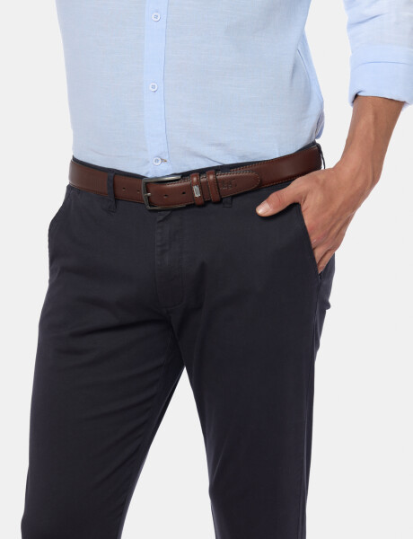 PANTALON CLÁSICO CON SPANDEX Azul