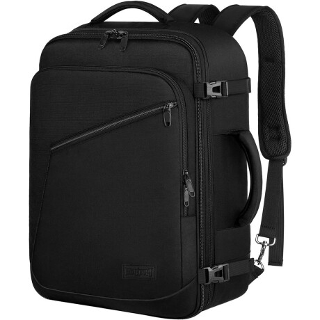 Mochila Viaje Valija Carry On Extens Liviana Calidad Negro