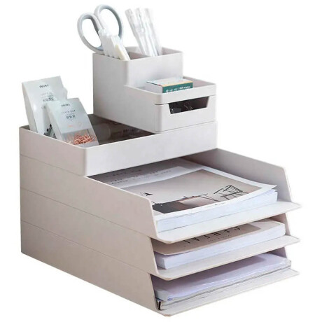 Set Completo Bandeja Organizador Escritorio Pvc Set Completo Bandeja Organizador Escritorio Pvc