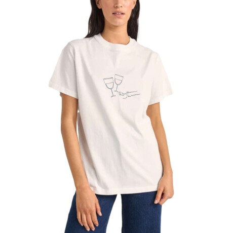 Remera Rhythm Vino Boyfriend Blanco
