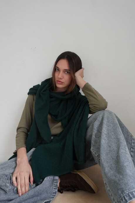 Pashmina PUR Verde Ingles