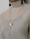 Collares Cortos Metal Collar Corto Flor Dorada - Dorado