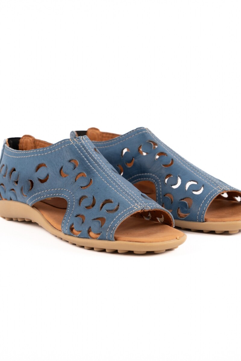 Sandalia Circulos Azul