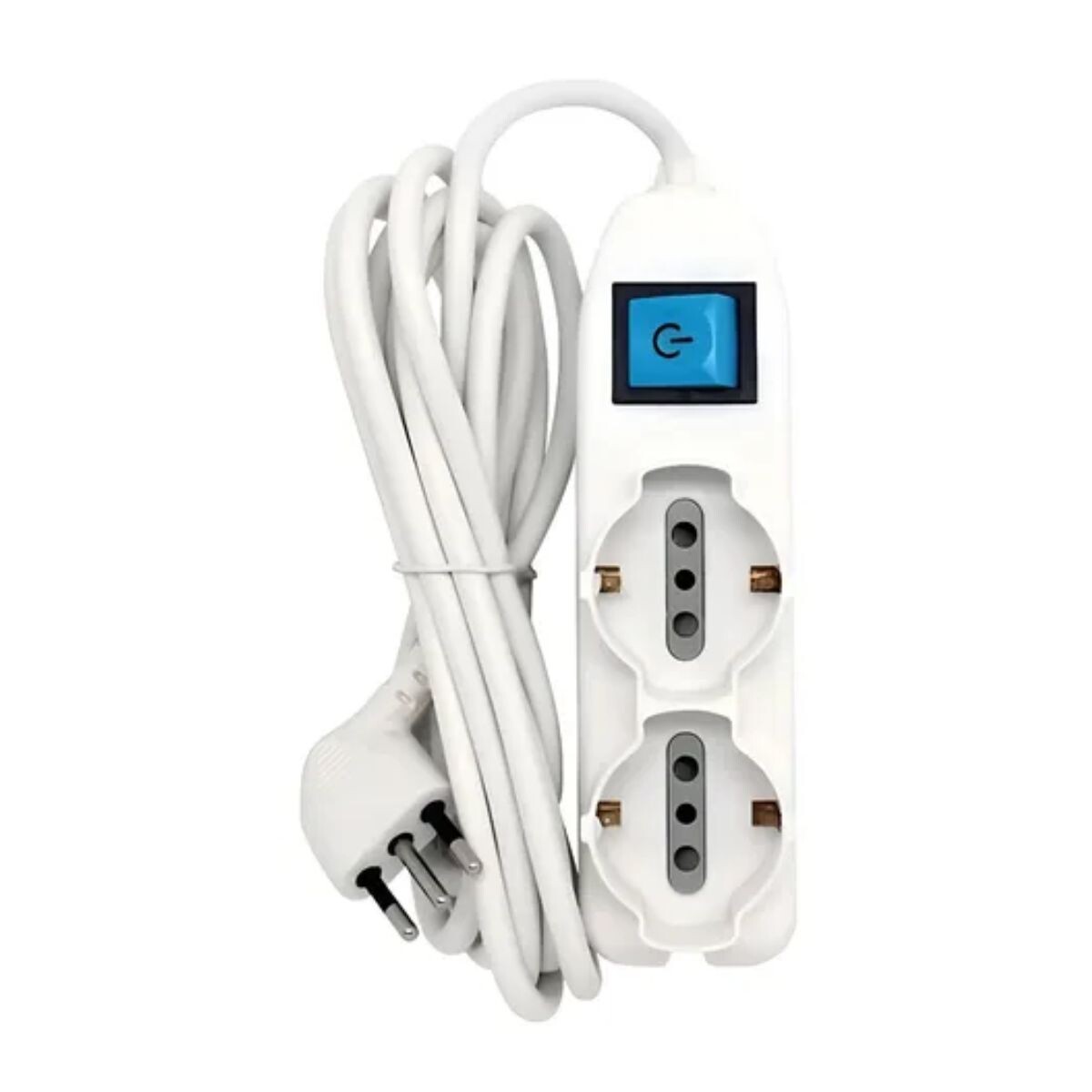 ALARGUE C/LLAVE 2 SHUKO + 4 MODULARES LATERALES 2,5MT ELECTR - Blanca 