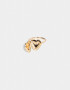 Anillos Medianos y Grandes Con corazón Anillo Corazón Relicario - Dorado