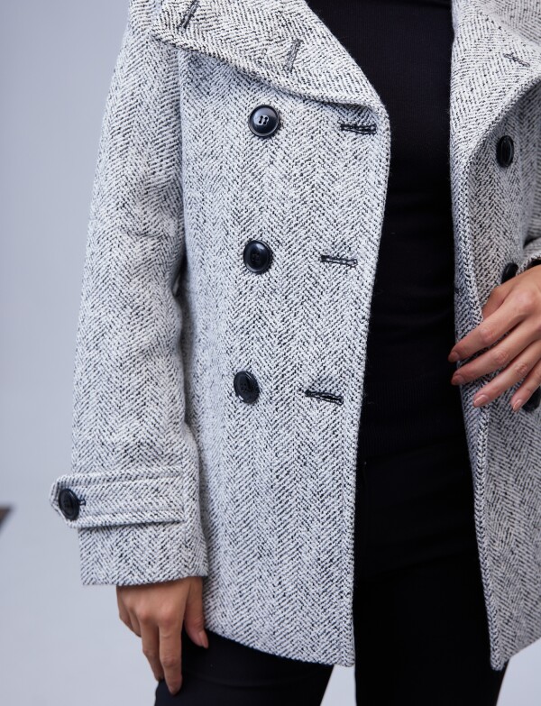 Tapado Lana BLANCO/NEGRO