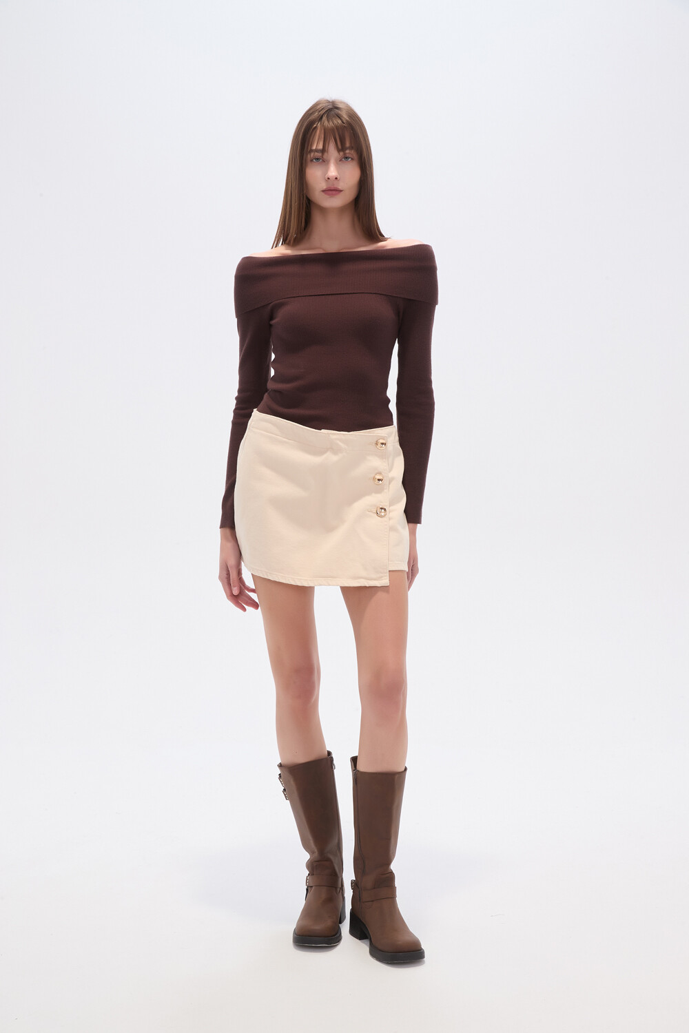 Short Pernes Beige Claro