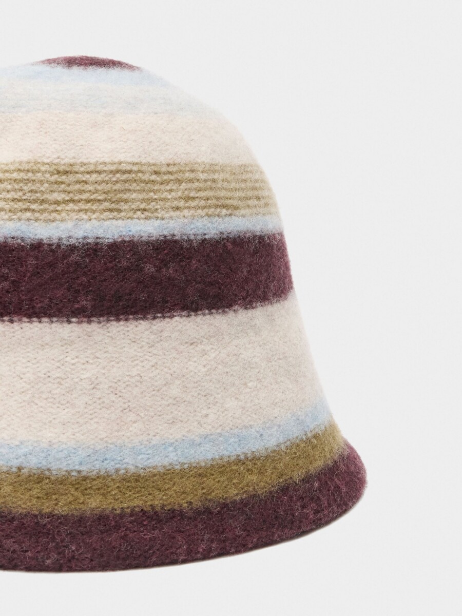 Sombrero Bucket De Lana multicolor