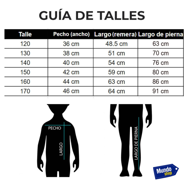 Conjunto Deportivo Infantil X2 Piezas Calza + Camiseta Negro Negro