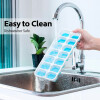 Hielera cubetera flexible de silicona Azul