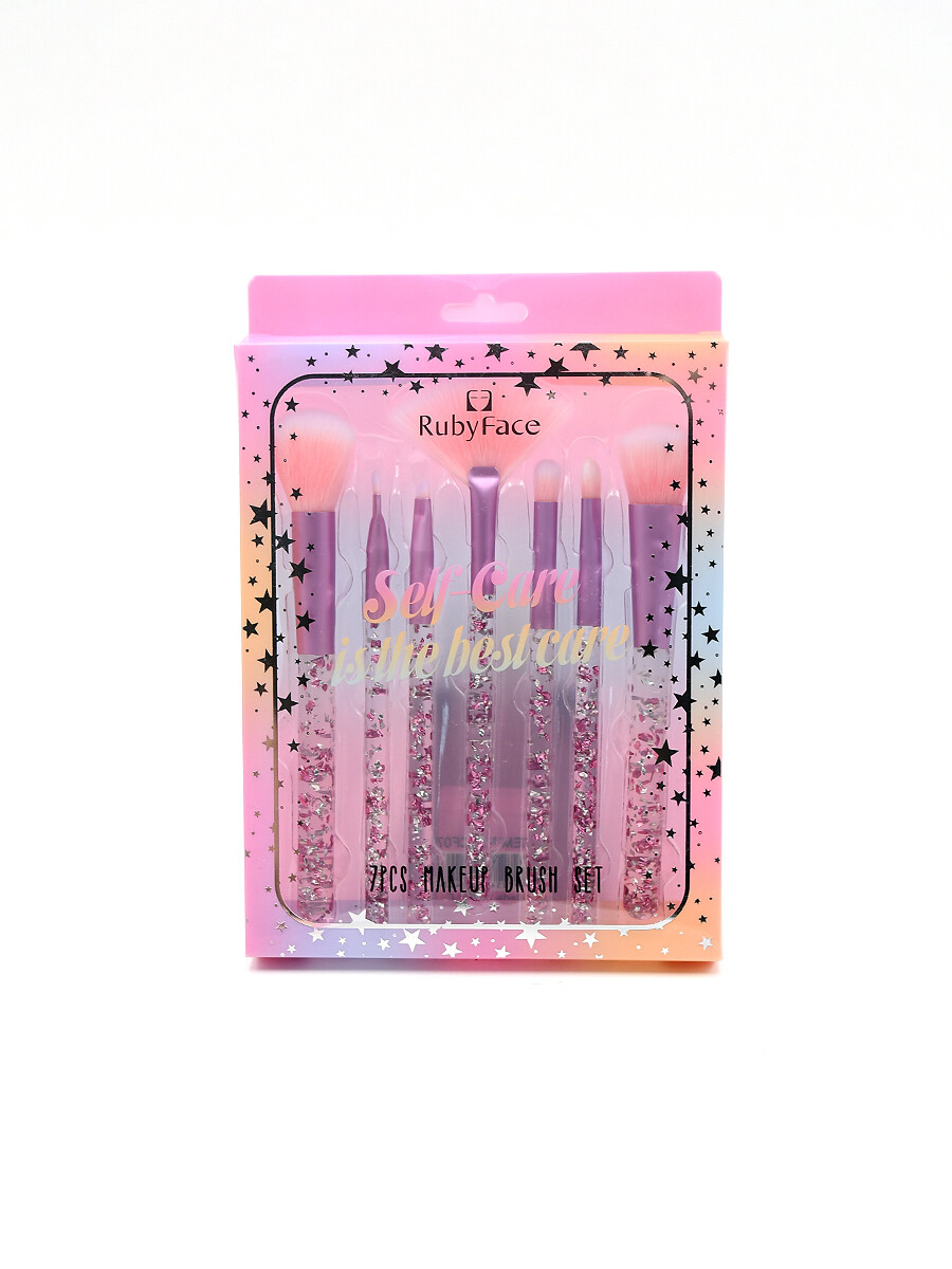 BROCHAS Y PINCELES SETX7 - ROSADO 