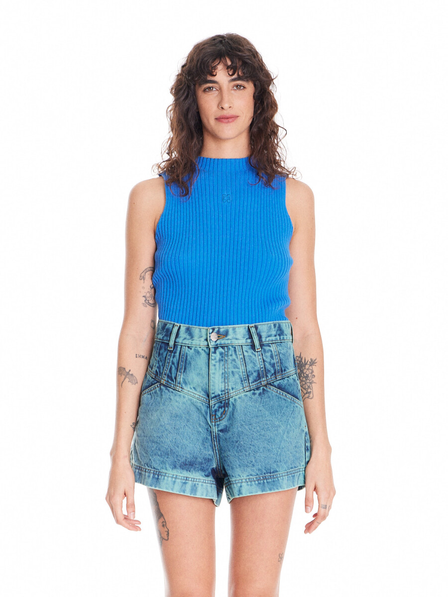 Short Foster Washed - Acqua 