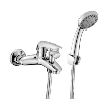 Grifería Ducha Exterior Aqualia Con Teléfono CROMO