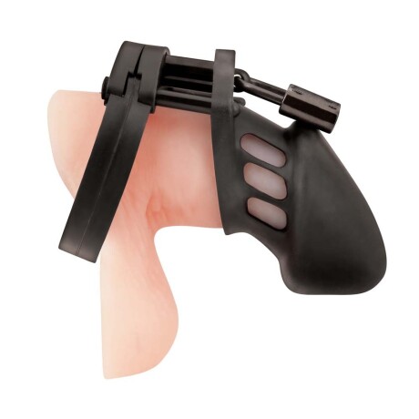 Jaula Castidad de Silicona con Candado Blue Line Jaula Castidad de Silicona con Candado Blue Line