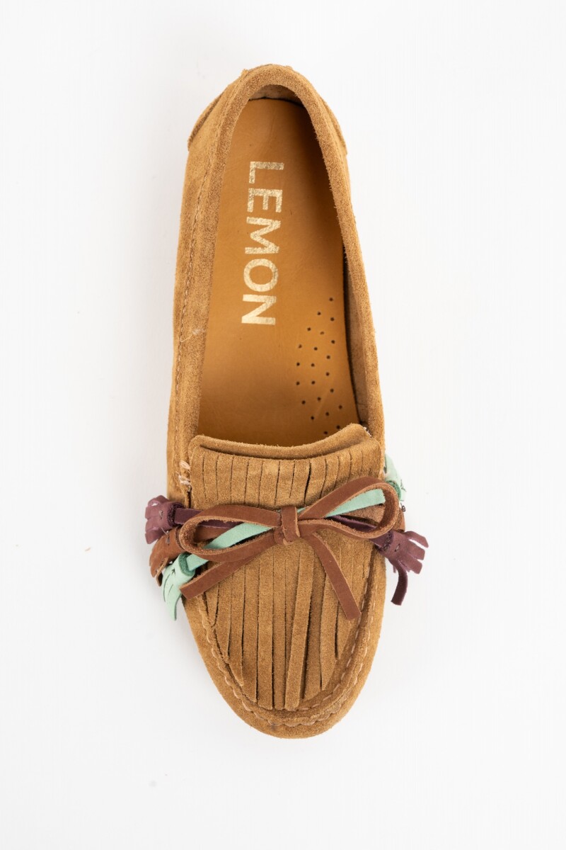 Mocasin Gamuza Camel