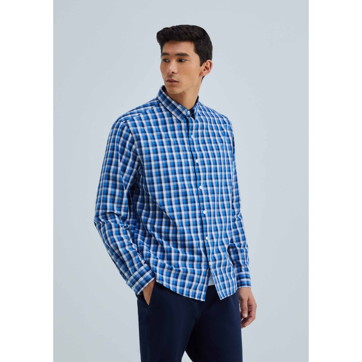 CAMISA ML MASC - GRIS CLARO 