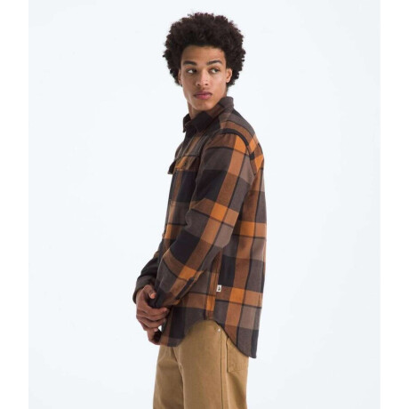 Camisa de Franela Arroyo Burnt Umber Macro Small