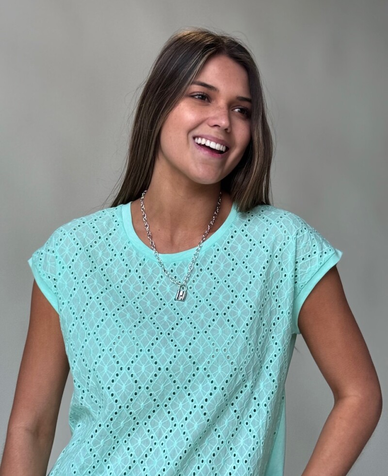 Blusa Emma verde agua