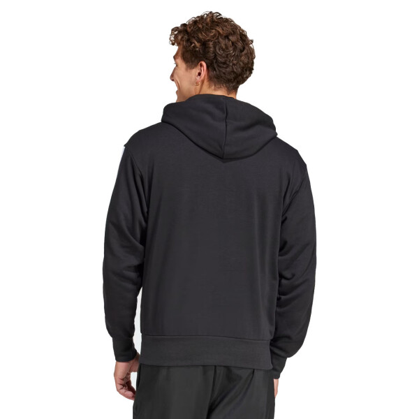 ESSENTIALS 3 STRIPES HOODIE - ADIDAS NEGRO