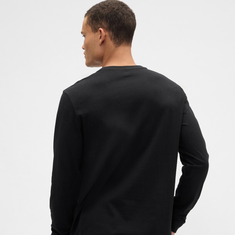 V-LS EVERYDAY SOFT CREW - SOLID BLACK