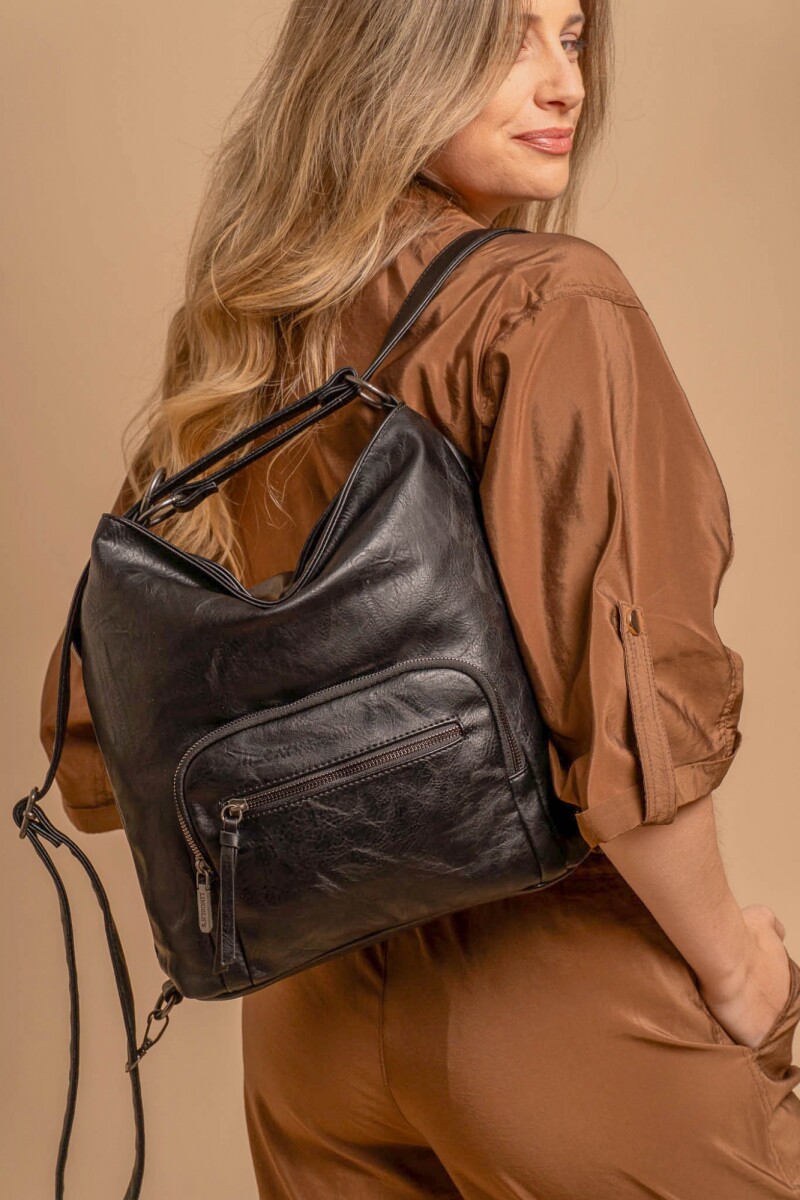 CARTERA MOCHILA VERBENA - NEGRO 