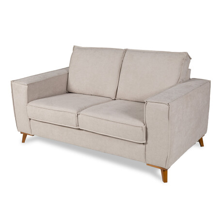 Sofá Arne - Tela Microfibra - 2 cuerpos Rivera 25 (Beige)