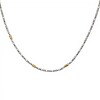Cadena Bizantina-Plata y Oro-Sin Piedra-CD5001 sinpiedra