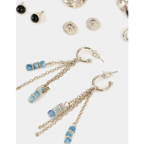 Aros Sets Resina Plateado
