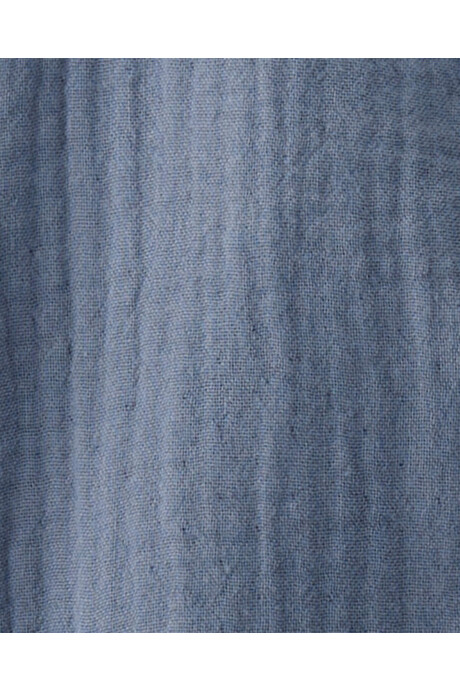 Monito de gasa de algodón orgánico azul Sin color