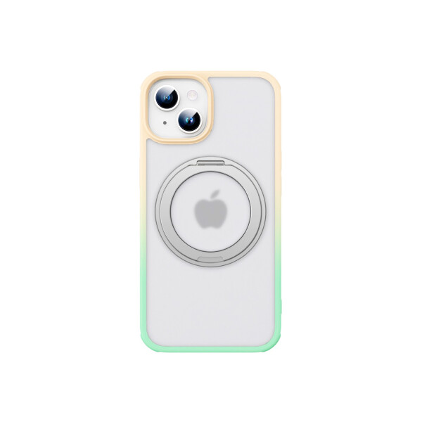 Protector para iPhone 13/14 borde degrade verde/amarillo Protector Para Iphone 13/14 Borde Degrade Verde/amarillo