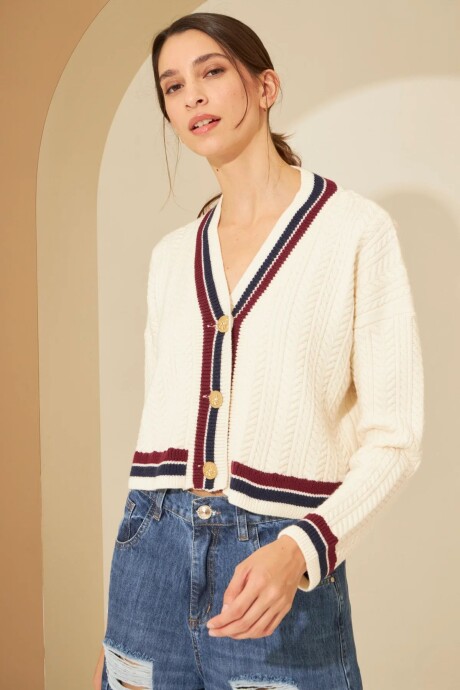 CARDIGAN BERYL CRUDO