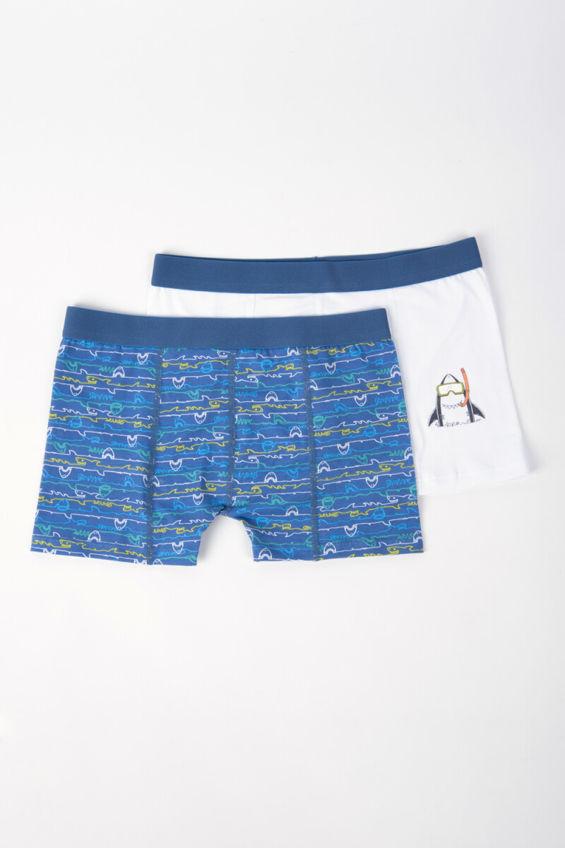 Boxer pack x2 - Azul 
