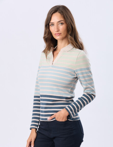 REMERA POLO DE ALGODÓN Beige