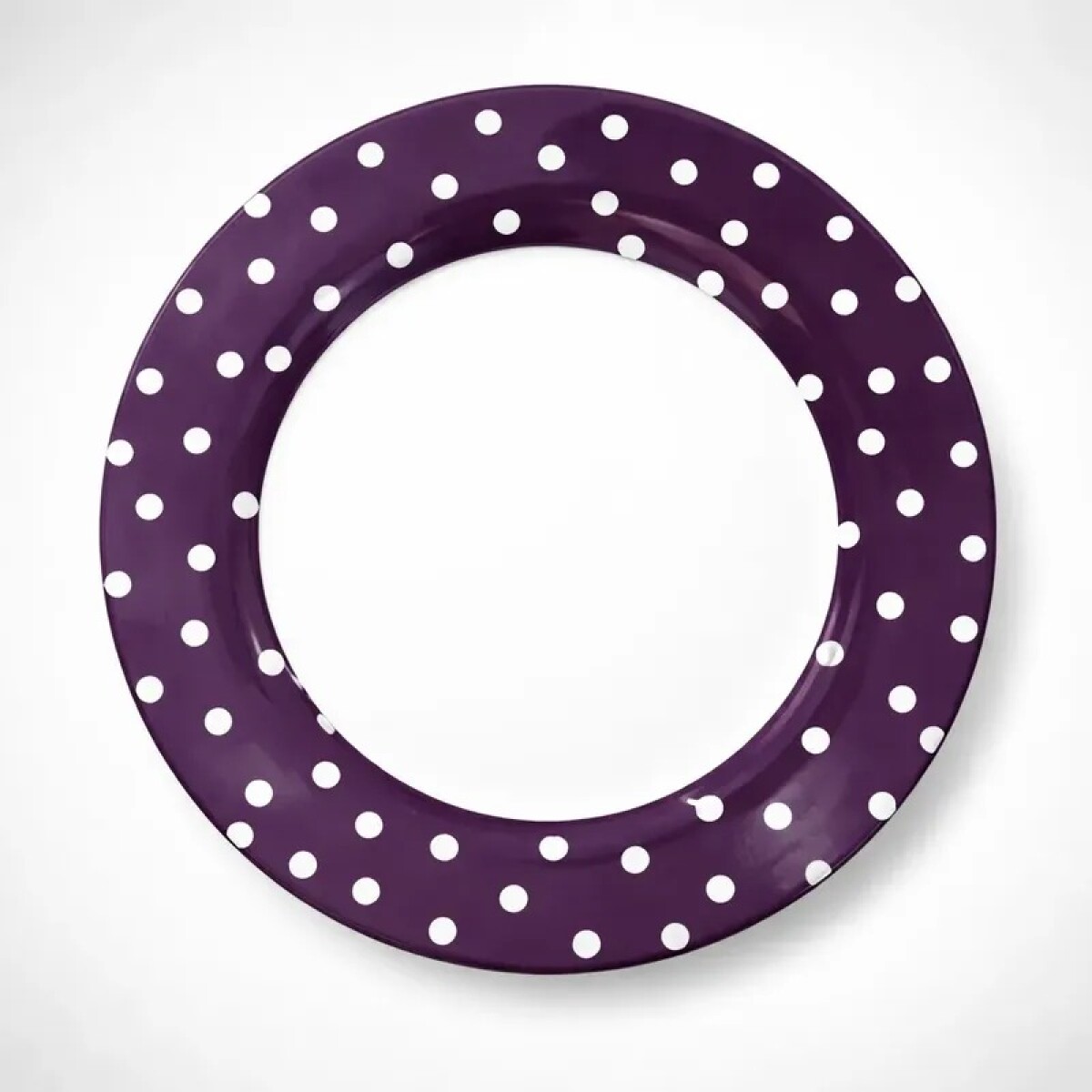 Plato De Postre Con Diseño De Lunares - VIOLETA - Bg 