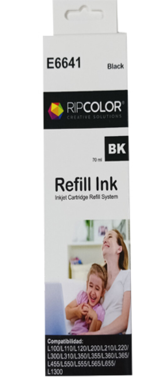 Tinta Ripcolor Compatible para Epson 664 - NEGRO 