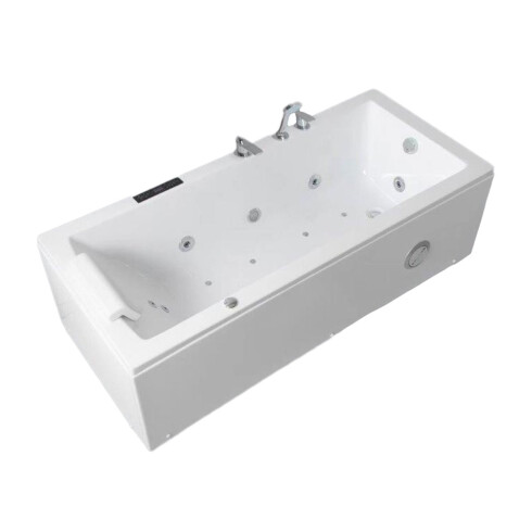 Hidromasaje Autoportante 160X70 Con Griferia A La Derecha Y 6 Jets Grandes Incluye 1 Frente De 1.60Mts. BLANCO