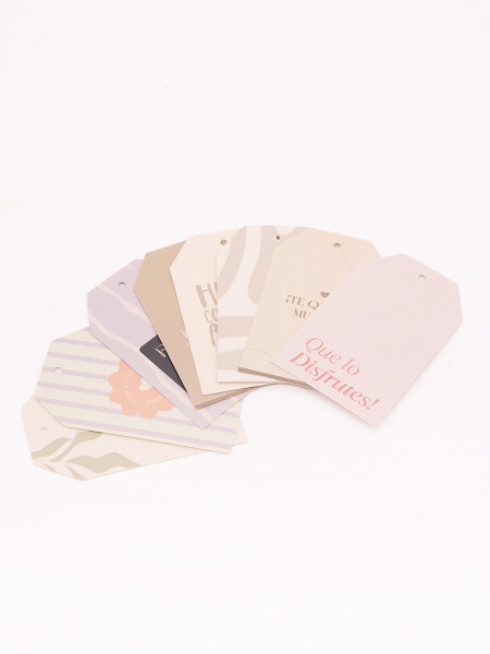 ETIQUETAS PRESENTES AESTHETIC SET 10 PCS ESTAMPADO 1