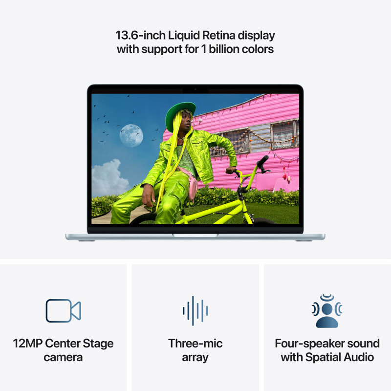 Notebook Apple Macbook Air MDHJ4LL M5 1TB 16GB 13" Sky Blue Notebook Apple Macbook Air MDHJ4LL M5 1TB 16GB 13" Sky Blue