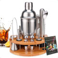 Kit de Coctelería Para Barman Coctelera de 500ml con 12 Piezas de Acero Inoxidable Más Base Kit de Coctelería Para Barman Coctelera de 500ml con 12 Piezas de Acero Inoxidable Más Base