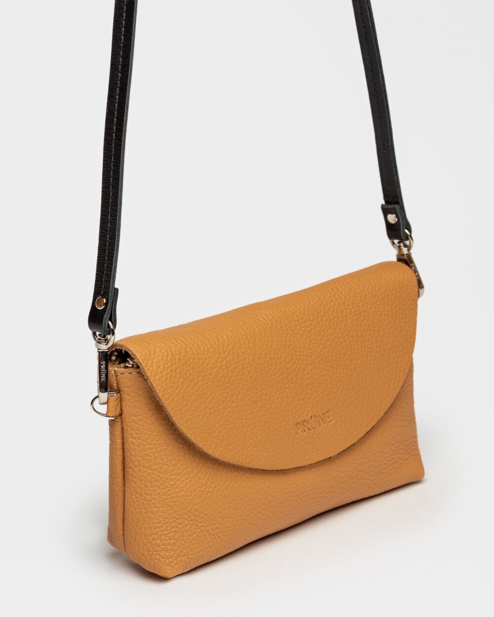 Mini bag Viena en cuero graneado Cuoio