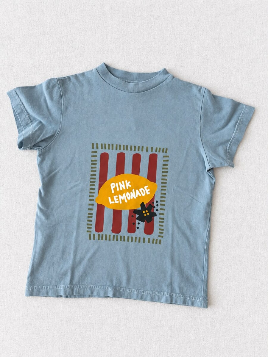 Remera Lemon celeste 