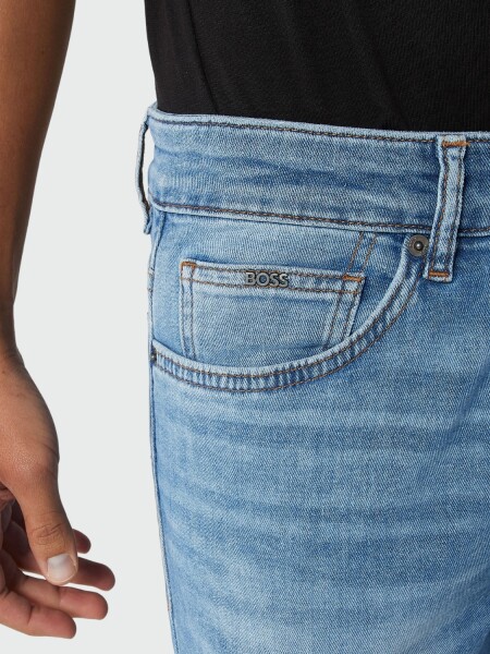 Hugo Boss - Jeans slim fit en denim elastizado, DELANO Azul