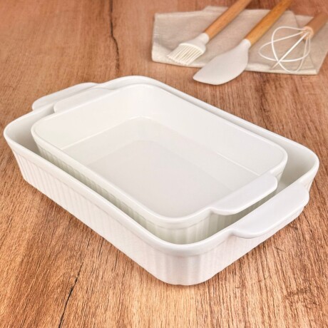 Fuente Para Servir De Cerámica 26cm x 21cm x 4.5cm Fuente Para Servir De Cerámica 26cm x 21cm x 4.5cm