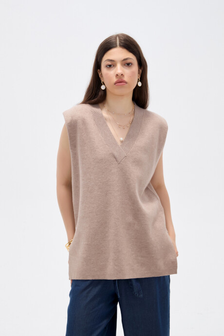 Chaleco Zairos Taupe Claro